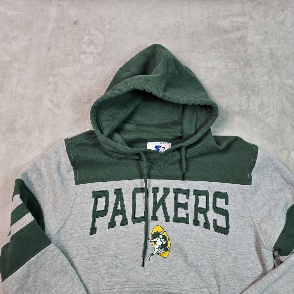 Starter Green Bay Packers Pullover Hoodie Men's XL NFL Football - Picture 3 of 7